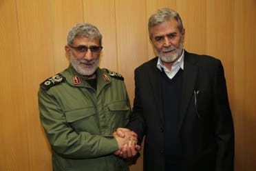 اسماعیل قاآنی و زیاد النخاله دبیرکل جهاد اسلامی