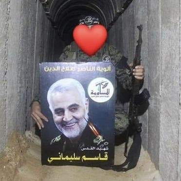 عکس سلیمانی در تونل‌های غزه