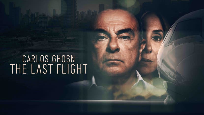 Carlos Ghosn: The Last Flight showcases the full story of Ghosn, the former CEO of the Renault-Nissan Alliance. (Offiial film poster)