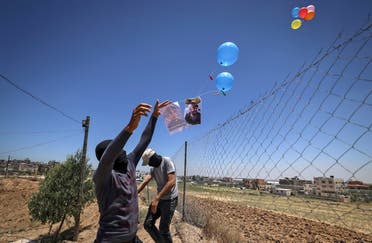 إطلاق بالونات حارقة من غزة (أرشيفية)