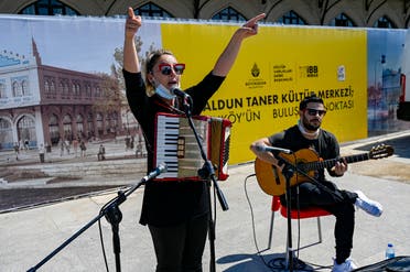من فعالية موسيقية في اسطنبول في يونيو الماضي