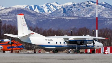 Russian An-26 plane with the tail number RA-26085 is seen in Petropavlovsk-Kamchatsky, Russia in this undated handout image released by Russia's Emergencies Ministry on July 6, 2021. (Reuters)