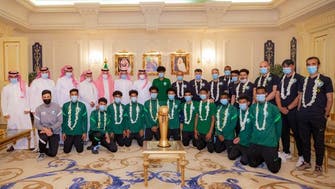 عبدالعزيز الفيصل يستقبل بطل كأس العرب للشباب