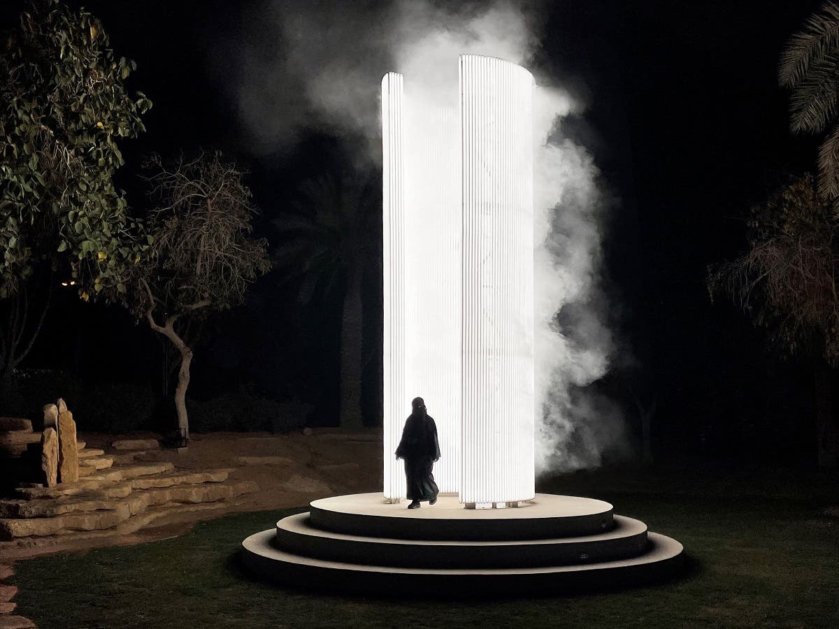 Karolina Halatek’s ‘Beacon,’ 2021 has been named the world’s Largest LED structure, comprising an incredible 272,160 LEDs. (Supplied)