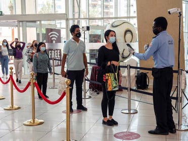 The Department of Health of Abu Dhabi recently introduced a new COVID-19 screening method in shopping malls, some residential areas and at all land and air entry points. (Photo credit: Twitter)