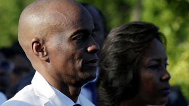 FILE PHOTO: Haiti's President Jovenel Moise and first lady Martine attend a ceremony at a memorial for the tenth anniversary of the January 12, 2010 earthquake, in Titanyen, Haiti, January 12, 2020. REUTERS/Andres Martinez Casares/File Photo