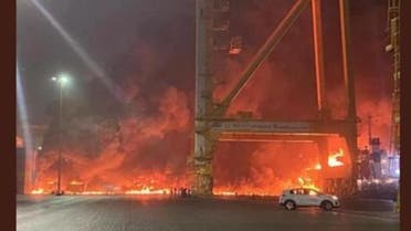 وقع انفجار مساء الأربعاء في سفينة راسية قبالة ميناء جبل علي في دبي في الإمارات.