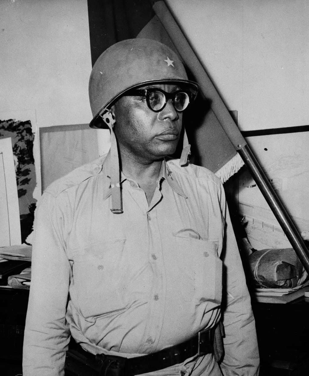 François Duvalier in 1958 in a military uniform