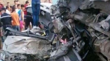 A road accident in Algiers, Algeria that killed at least 27. (Supplied)