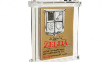 This undated handout photo released by Heritage Auctions on July 9, 2021 shows a sealed copy of the Nintendo NES game 'The Legend of Zelda'. The Nintendo NES cartridge video game was auctioned for the 'record' sum of 870,000 US dollars(732,000 euros) on July 9, auction house Heritage Auctions announced in a statement.