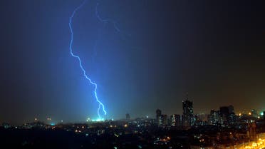 Lightning is seen over south Mumbai before the first pre-monsoon showers May 31, 2007. (File photo: Reuters)