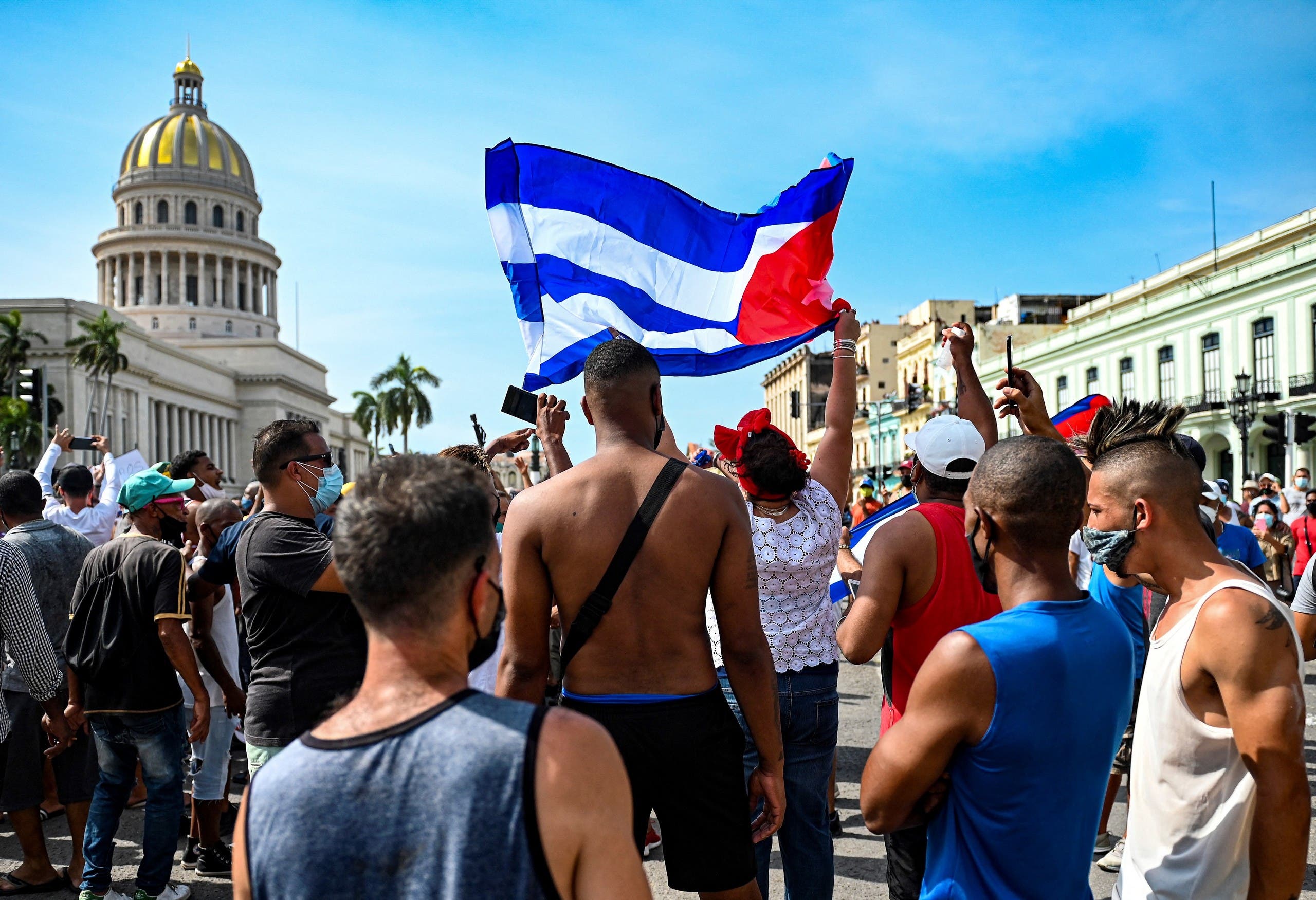 من احتجاجات كوبا