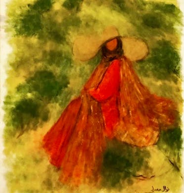 A painting by Saudi Arabian artist Nawal Mustafa Mosalli. (Supplied)