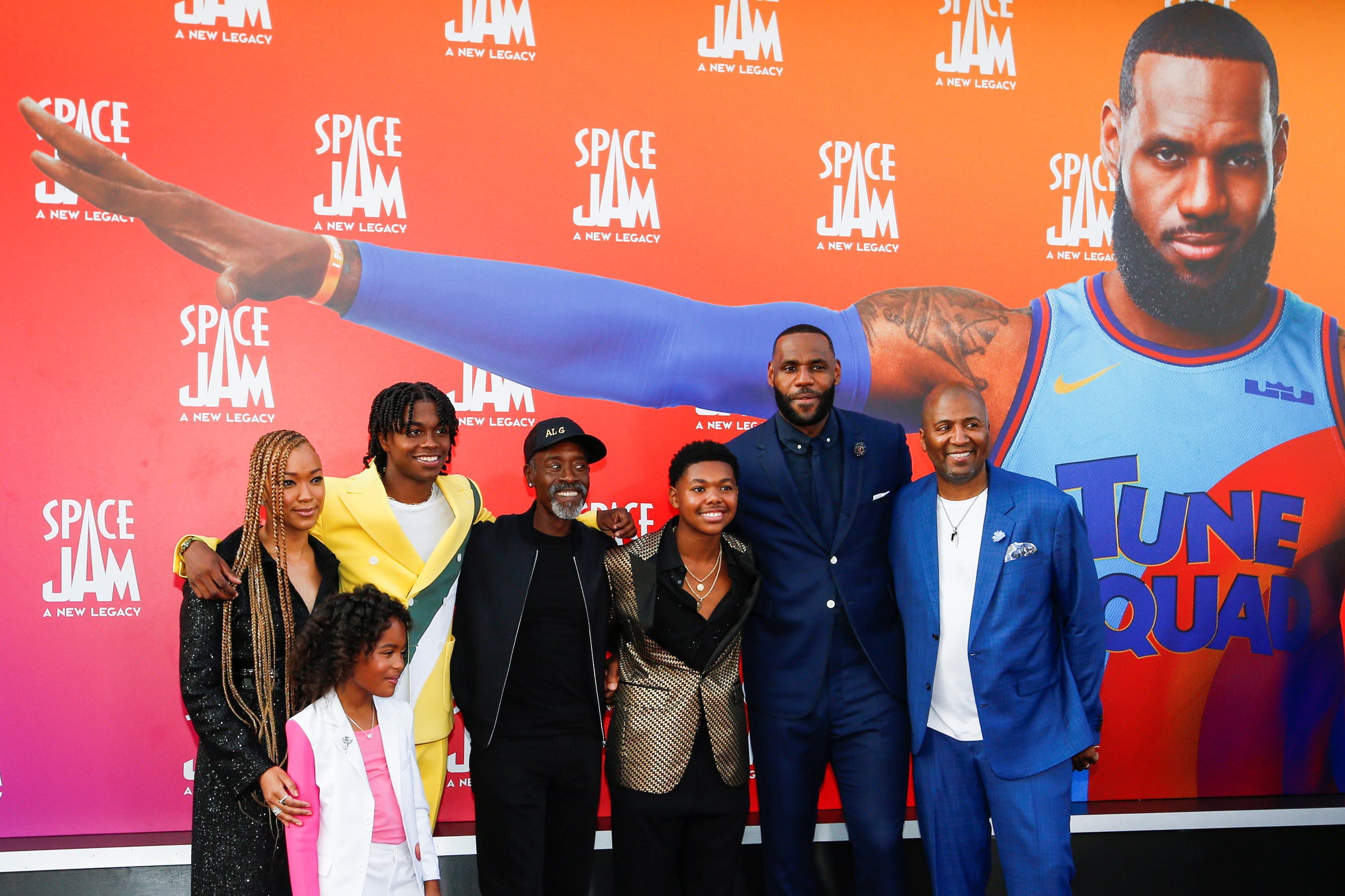 Cast member Lebron James attends the premiere for the film Space Jam: A New Legacy in Los Angeles, California, U.S. July 12, 2021. REUTERS/Mario Anzuoni
