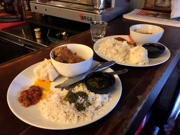 Chef Mariam Sesay's menu consisted of groundnut soup, cassava leaf, foo-foo, fried chicken and vegetable stewmenu consisted of groundnut soup, cassava leaf, foo-foo, fried chicken and vegetable stew. (Image: Robert McKelvey)