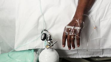 A patient is being treated during the coronavirus disease (COVID-19) outbreak as the country faces tighter restrictions, at the MASA (Muslim Association of South Africa) Medpark in Johannesburg, South Africa, July 1, 2021. REUTERS/ Sumaya Hisham