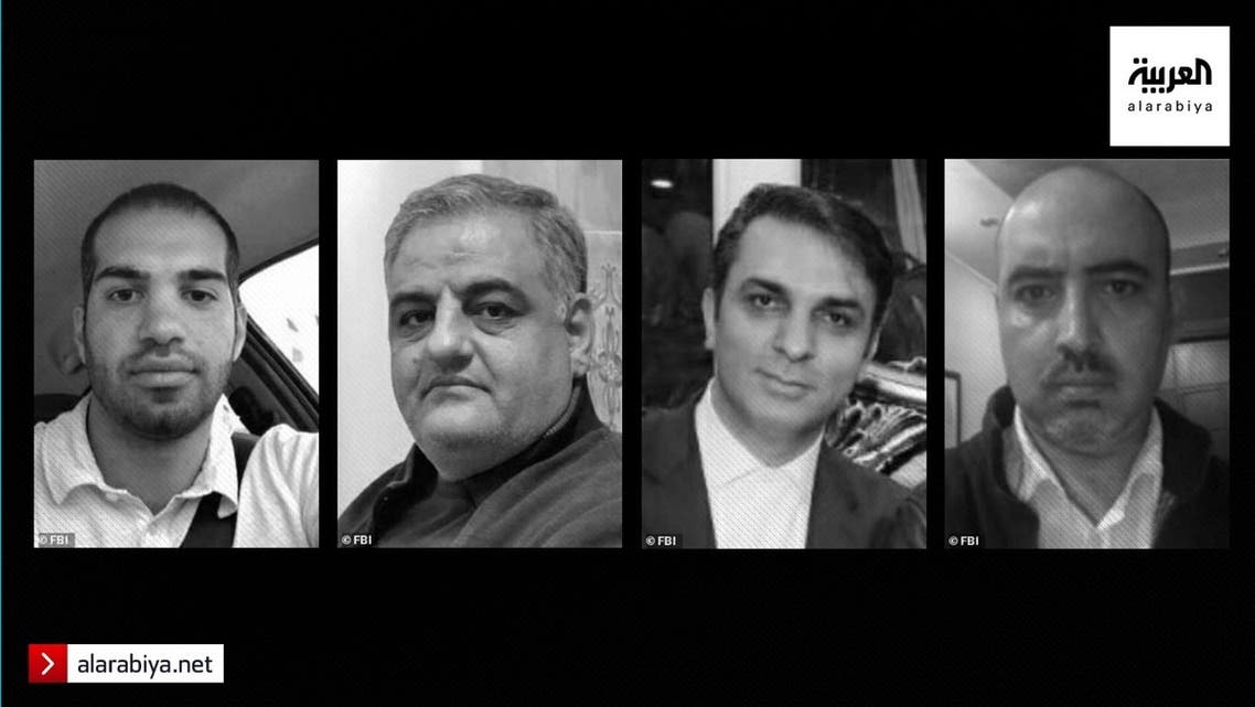 العملاء الإيرانيين الأربعة: أميد نوري، ومحمود خاضعين،علي رضا شوارقي فراهاني، كيا صادقي 