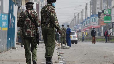 Kenyan police officers patrol in Eastleigh, Nairobi, on May 7, 2020. (File photo: AFP)