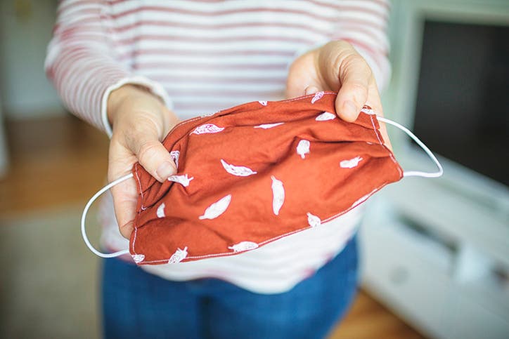 Fabric face mask (iStock)