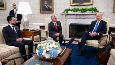 الرئيس الأميركي والعاهل الأردني وولي العهد الأمير حسين في البيت الأبيض - 19 يوليو 2021