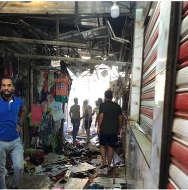 من تفجير السوق الشعبي وسط مدينة الصدر العراقية