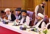 وفد طالبان في المحادثات الأفغانية في الدوحة