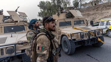 A convoy of Afghan Special Forces is seen during the rescue mission of a policeman besieged at a check post surrounded by Taliban, in Kandahar province, Afghanistan, July 13, 2021. Picture taken July 13, 2021.REUTERS/Danish Siddiqui