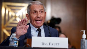 Top infectious disease expert Dr. Anthony Fauci responds to accusations by Sen. Rand Paul (R-KY) as he testifies before the Senate Health, Education, Labor, and Pensions Committee on Capitol hill in Washington, D.C., U.S., July 20, 2021. J. Scott Applewhite/Pool via REUTERS