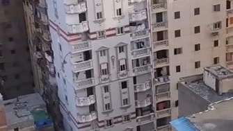 مہندم ہونے کے ڈر سے مصر میں ٹیرھی عمارت خالی کرا لی گئی