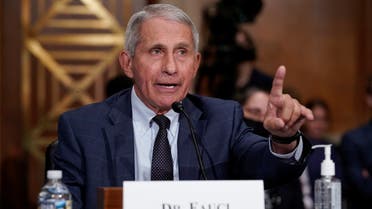 Top infectious disease expert Dr. Anthony Fauci responds to accusations by Sen. Rand Paul (R-KY) as he testifies on Capitol Hill, July 20, 2021. (Reuters)