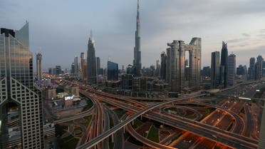 Aerial view of the Sheikh Zayed Road, following the outbreak of coronavirus disease, in Dubai, United Arab Emirates, March 26, 2020. (Reuters)