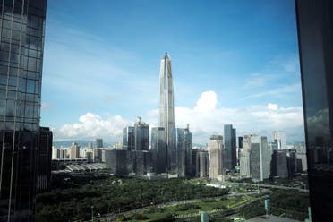 The skyscraper Ping An Finance Centre is seen amid other buildings in the central business district of Futian in Shenzhen, Guangdong province, China June 18, 2019. (Reuters)