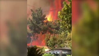Watch: Massive fire breaks out in northern Lebanon's Qoubaiyat, flames near homes