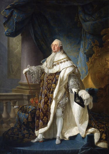 لوحة تجسد الملك الفرنسي لويس السادس عشر