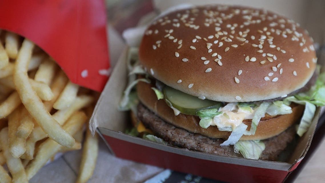 A McDonald's Big Mac and French fries are seen on a tray in Miami, Florida. (File Photo: AFP)
