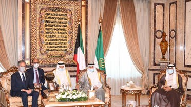 امیر و ولی عهد کویت در دیدار با وزیر خارجه آمریکا