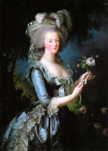 لوحة تجسد الملكة الفرنسية ماري أنطوانيت
