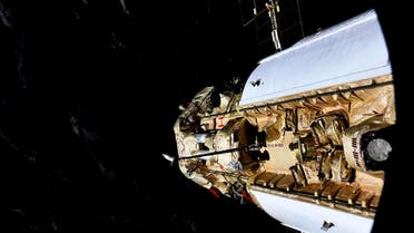 The Nauka (Science) Multipurpose Laboratory Module is seen docked to the International Space Station (ISS) on July 29, 2021. Oleg Novitskiy/Roscosmos/Handout via REUTERS ATTENTION EDITORS - THIS IMAGE HAS BEEN SUPPLIED BY A THIRD PARTY. MANDATORY CREDIT.