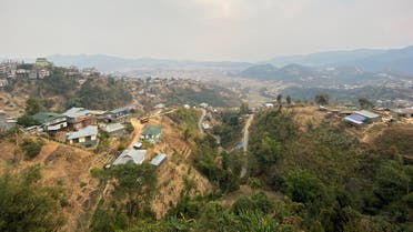 A general view shows Champhai town in India's northeastern state of Mizoram. (AFP)