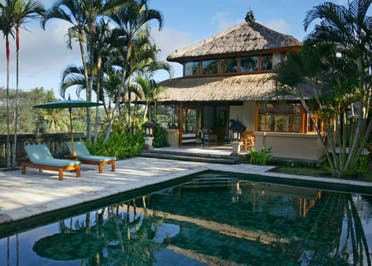 The Asmara Suite at the elegant Amandari Hotel in Ubud features a private pool, views of nearby rice terraces. (Reuters)