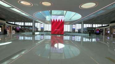 A picture taken on March 29, 2021 shows the new passenger terminal of Bahrain International Airport, south of the Bahraini capital Manama. (AFP)