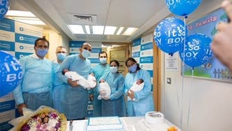 Egyptian couple overjoyed with rare delivery of quadruplets in UAE
