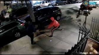 CCTV video shows man robbed at gunpoint on New York sidewalk