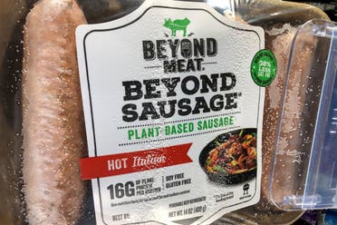 Vegetarian sausages from Beyond Meat Inc, the vegan burger maker, are shown for sale at a market in Encinitas, California, US, June 5, 2019. (File Photo: Reuters)