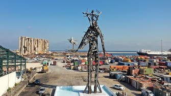 Memorial sculpture at Beirut port blast site draws mixed reviews in Lebanon