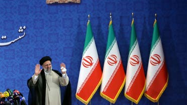 Iran's President-elect Ebrahim Raisi attends a news conference in Tehran, Iran June 21, 2021. Majid Asgaripour/WANA (West Asia News Agency) via REUTERS ATTENTION EDITORS - THIS IMAGE HAS BEEN SUPPLIED BY A THIRD PARTY.