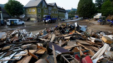 Debris in an area affected by floods caused by heavy rainfall in Schuld, Germany, July 20, 2021. (File Photo: Reuters)