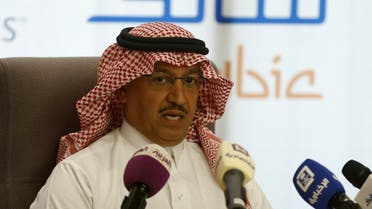 SABIC CEO Yousef Abdullah al-Benyan speaks during a news conference in Riyadh, Saudi Arabia. (Reuters)