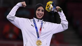 Egyptian athlete wins country’s second gold since 1948 in women’s karate final