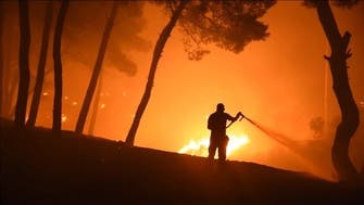 Blaze rages north of Athens on fifth day of Greece wildfires